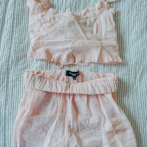 Womens baby pink loungeable set NWOT